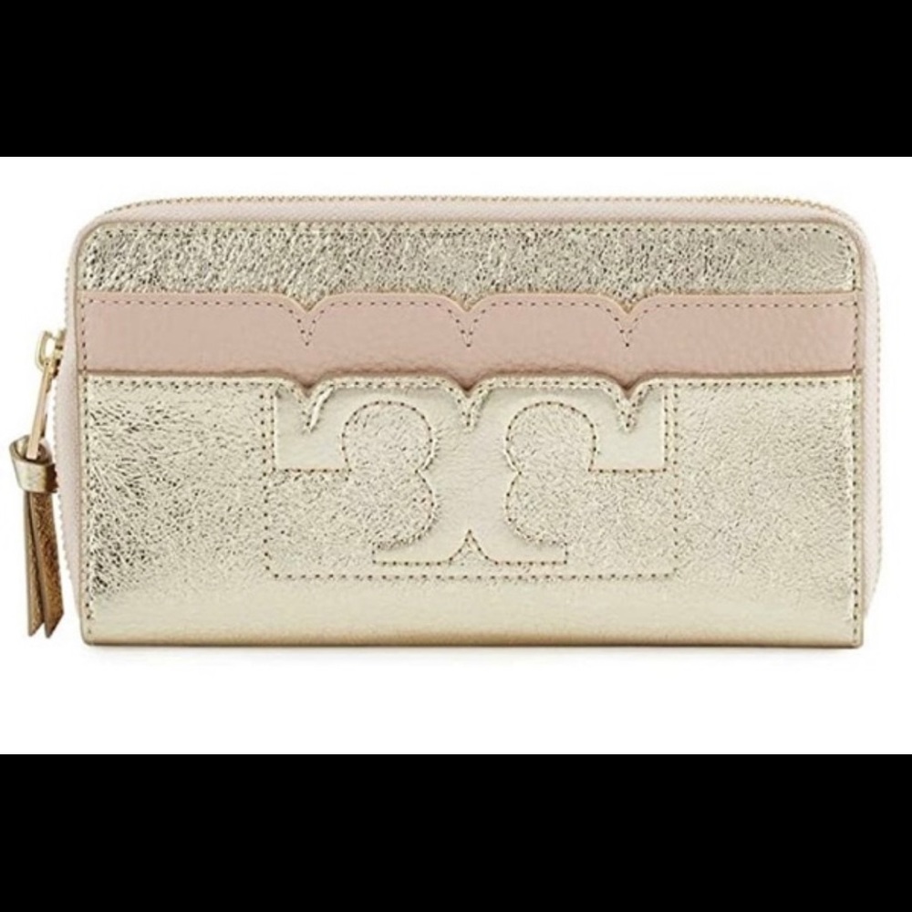 Authentic Tory Burch Zip Continental Wallet